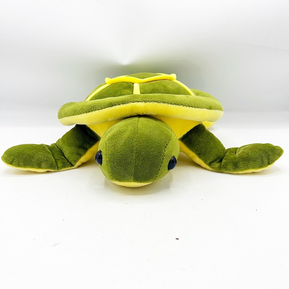 Green and Yellow Sea‎ Turtle Plush Stuffed Animal Soft Toy - Picture 6 of 6
